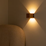 Tess Mocha Brown Metal Wall Lamp – Motion Sensor, 20 Different Light Modes, Dimmable, Magnetic Suspension System Lamp & Including Remote Control Tavellio