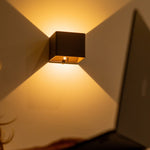 Tess Mocha Brown Metal Wall Lamp – Motion Sensor, 20 Different Light Modes, Dimmable, Magnetic Suspension System Lamp & Including Remote Control Tavellio