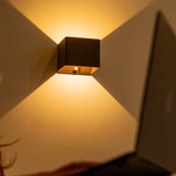 Tess Mocha Brown Metal Wall Lamp – Motion Sensor, 20 Different Light Modes, Dimmable, Magnetic Suspension System Lamp & Including Remote Control Tavellio