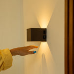 Tess Mocha Brown Metal Wall Lamp – Motion Sensor, 20 Different Light Modes, Dimmable, Magnetic Suspension System Lamp & Including Remote Control Tavellio