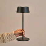 Hugo Midnight Black Rechargeable Table Lamp - Dimmable, Stylish & Cordless Tavellio