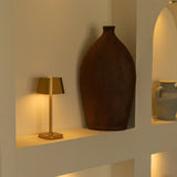 Ava Gold Rechargeable Table Lamp | Cordless, Dimmable & Stylish - Tavellio
