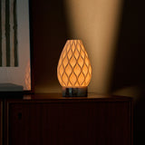 Vela Calacatta Viola Marble and Porcelain Rechargeable Table Lamp