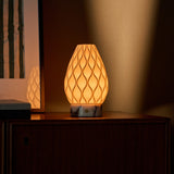 Vela Calacatta Vionaro White Marble and Porcelain Rechargeable Table Lamp