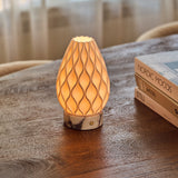 Vela Calacatta Vionaro White Marble and Porcelain Rechargeable Table Lamp