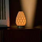 Vela Calacatta Vionaro Yellow Marble and Porcelain Rechargeable Table Lamp