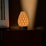Vela Ice Green Marble and Porcelain Rechargeable Table Lamp
