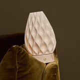 Vela Rosa Aurora Marble and Porcelain Rechargeable Table Lamp