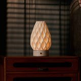 Vela Rosa Aurora Marble and Porcelain Rechargeable Table Lamp