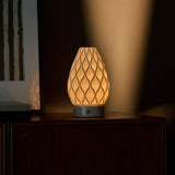 Vela Rosa Aurora Marble and Porcelain Rechargeable Table Lamp