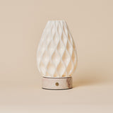 Vela Rosa Aurora Marble and Porcelain Rechargeable Table Lamp