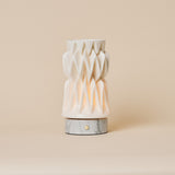 Vento Bianco Statuarietto Marble and Porcelain Rechargeable Table Lamp