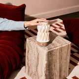 Vento Calacatta Vionaro Rose Marbre lampe de table en porcelaine