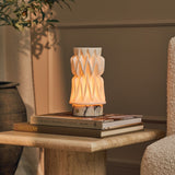 Vento Calacatta Vionaro Blanc Marbre lampe de table en porcelaine