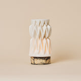 Vento Calacatta Vionaro Yellow Marble and Porcelain Rechargeable Table Lamp