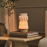 Vento Calacatta Vionaro Yellow Marble and Porcelain Rechargeable Table Lamp