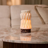 Vento Rosso Levanto Marble and Porcelain Rechargeable Table Lamp