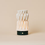 Vento Verde Alpi Marble and Porcelain Rechargeable Table Lamp