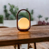 Skye Chestnut Brown Wooden Cordless Lamp | Rechargeable & Dimmable Tavellio