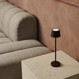 Vondel Mocha Brown Rechargeable and Cordless Lamp Perfect for Hospitality Industry – Wirelessly Rechargeable via Charging Station Tavellio