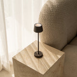Vondel Mocha Brown Rechargeable and Cordless Lamp Perfect for Hospitality Industry – Wirelessly Rechargeable via Charging Station Tavellio