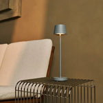 Combi Set Professional – 8 x Vondel Mini Mouse Grey Rechargeable Table Lamps & 1 x Central Station Wireless Charging Station with Q1-Technology – Perfect for Restaurants, Hospitality & Hotels Tavellio