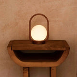 Skye Chestnut Brown Wooden Cordless Lamp | Rechargeable & Dimmable Tavellio