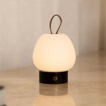 Cooper Dark Brown Wooden Rechargeable Table Lamp – Cordless, Dimmable & Stylish Tavellio