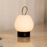 Cooper Dark Brown Wooden Rechargeable Table Lamp – Cordless, Dimmable & Stylish Tavellio