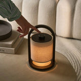 River Dark Brown Cordless Wooden Lamp – Rechargeable & Dimmable Tavellio