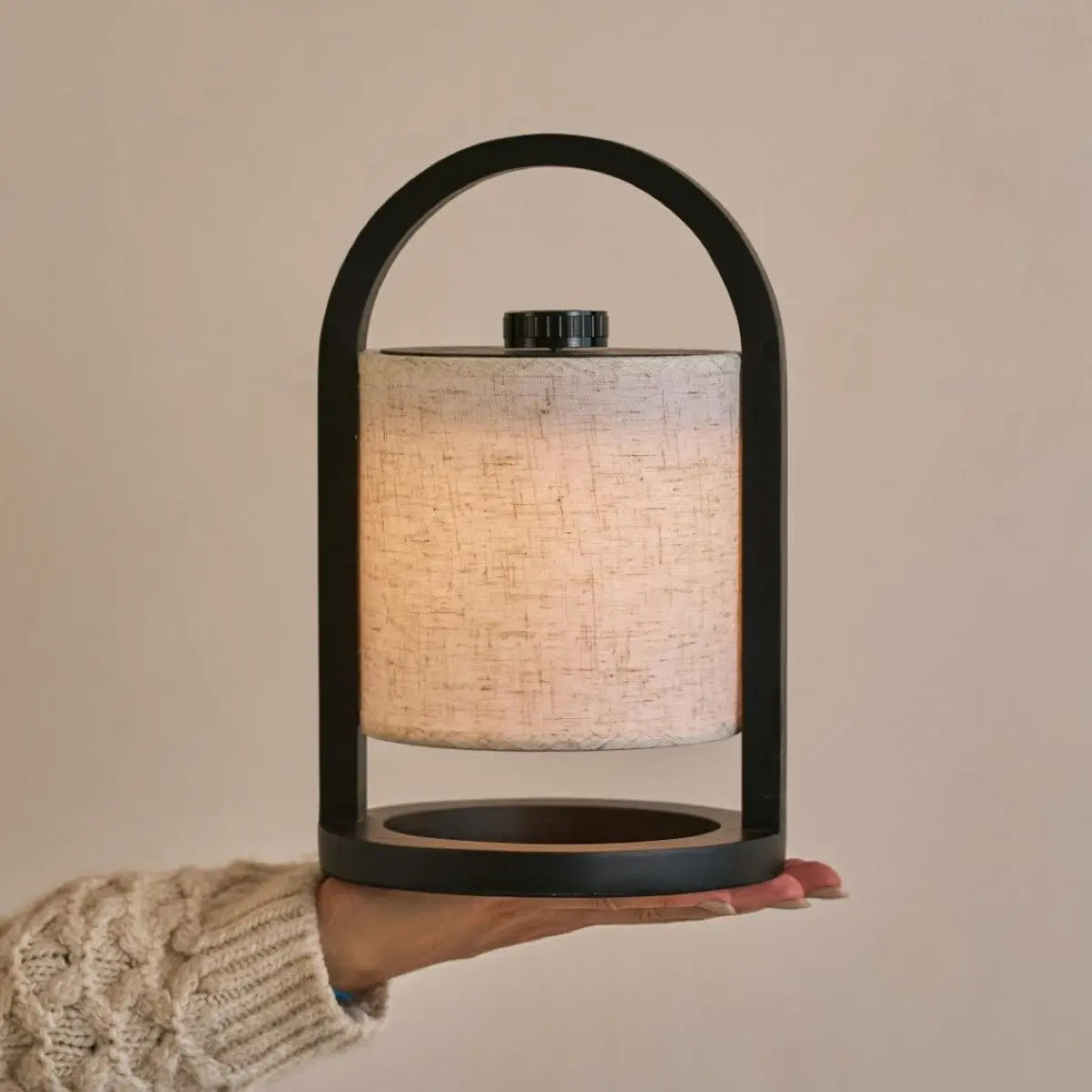 River Dark Brown Cordless Wooden Lamp – Rechargeable & Dimmable Tavellio