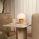 Fynn Light Brown Wooden Lamp – Rechargeable, Dimmable & Stylish Tavellio