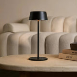 Hugo Midnight Black Rechargeable Table Lamp - Dimmable, Stylish & Cordless Tavellio