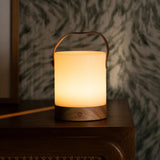 Avery Light Brown Rechargeable Wooden Table Lamp – Cordless, Dimmable & USB-C Tavellio