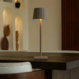 William Koala Brown Rechargeable Iron Table Lamp – Dimmable, USB-C Charging, 120-Hour Battery Life - Tavellio