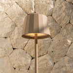William Koala Brown Rechargeable Iron Table Lamp – Dimmable, USB-C Charging, 120-Hour Battery Life - Tavellio