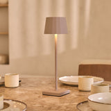Wouter Koala Brown Rechargeable Table Lamp – Wireless Charging, Dimmable, 120-Hour Battery Life