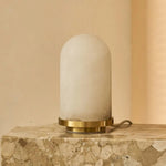 Marley Wooden Lamp with Beige Lampshade – Warm Organic Design Tavellio