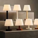 Teddy Black Wooden Rechargeable Table Lamp | Dimmable & Cordless with 3 Light Modes - Tavellio