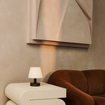 Teddy Dark Brown Wooden Rechargeable Table Lamp | Dimmable & Cordless with 80 Hours Battery Life - Tavellio