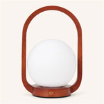 Skye Chestnut Brown Wooden Cordless Lamp | Rechargeable & Dimmable Tavellio