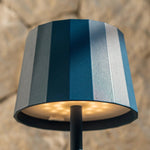 Wouter Delftware Blue Rechargeable Table Lamp – Wireless Charging, Dimmable, 120-Hour Battery Life Tavellio