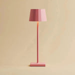 Wouter Flamingo Pink Rechargeable Table Lamp – Wireless Charging, Dimmable, 120-Hour Battery Life Tavellio