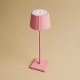 Wouter Flamingo Pink Rechargeable Table Lamp – Wireless Charging, Dimmable, 120-Hour Battery Life Tavellio