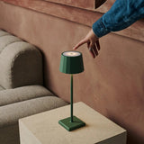 Wouter Sage Green Rechargeable Table Lamp – Wireless Charging, Dimmable, 120-Hour Battery Life Tavellio