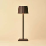 Wouter Mocha Brown Rechargeable Table Lamp – Wireless Charging, Dimmable, 120-Hour Battery Life