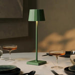 Wouter Sage Green Rechargeable Table Lamp – Wireless Charging, Dimmable, 120-Hour Battery Life Tavellio