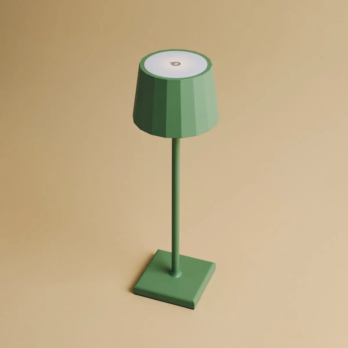 Wouter Sage Green Rechargeable Table Lamp – Wireless Charging, Dimmable, 120-Hour Battery Life Tavellio
