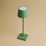 Wouter Sage Green Rechargeable Table Lamp – Wireless Charging, Dimmable, 120-Hour Battery Life Tavellio