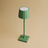 Wouter Sage Green Rechargeable Table Lamp – Wireless Charging, Dimmable, 120-Hour Battery Life Tavellio